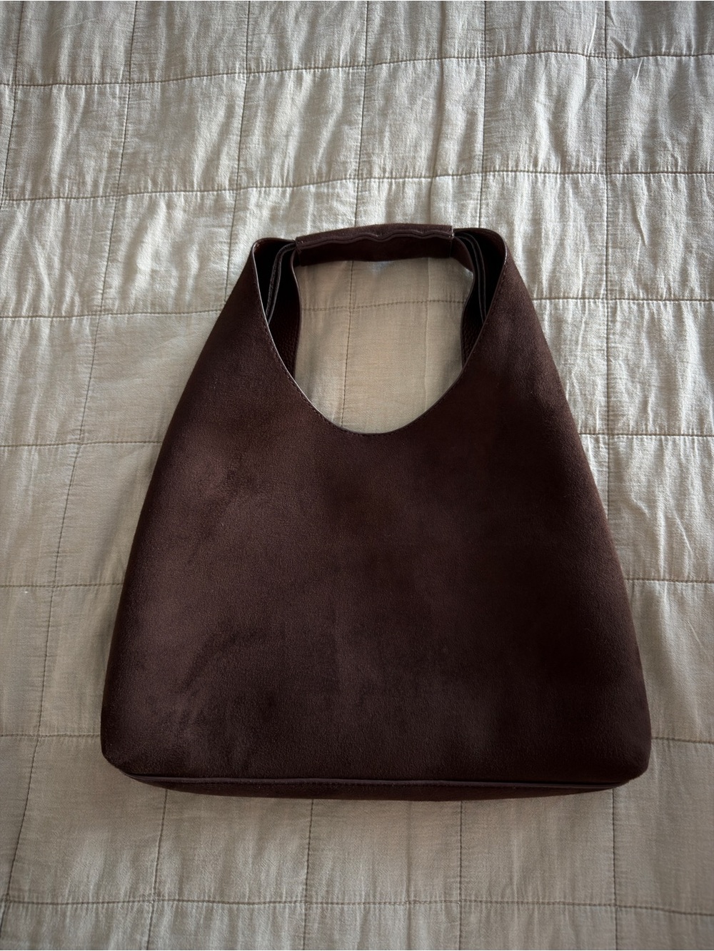Banana Republic Brown Faux Suede Shoulder Bag - Picture 2 of 4